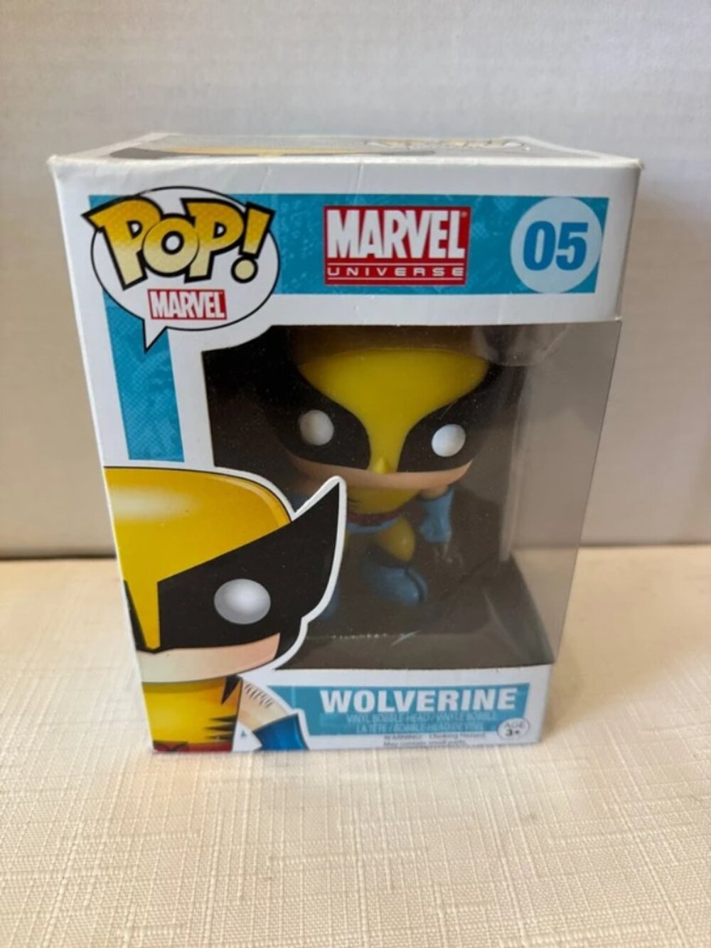 Pop Wolverine vinyl bobble-head figure, number 05 in the classic Marvel Universe